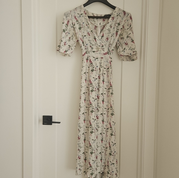 COTTAGECORE ROMANTIC Wrap Maxi Dress - Picture 1 of 7